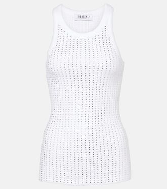 ワンピース THE ATTICO Sequin insert dress The Attico sequin-embellished Mini Dress | Neutrals | FARFETCH