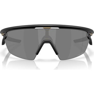 Oakley Prizm Road Sport 36mm Rectangular Sunglasses in Matte Black /Prizm Black at Nordstrom