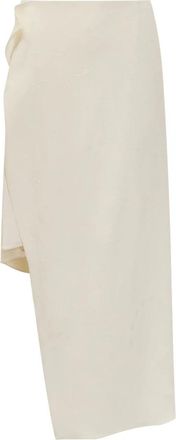 Etro Midi Rok met Overlappend Paneel - Dames - Midirokken - Wit - M - Rokken
