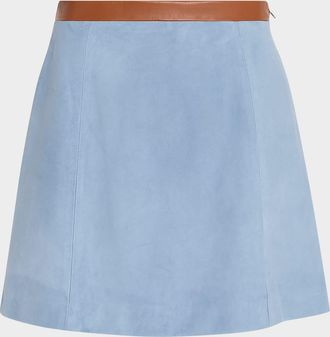 Marni Lined Suede Mini Skirt
