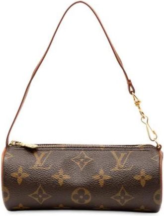 Louis Vuitton Pre-owned Papillon Pochette - Dames - Vintage Mini Tas - Bruin - ONE Size - Vintage