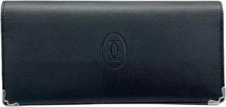 Cartier Pre-owned Wallets, male, Black, Size: ONE SIZE Pre-owned Vintage Long Wallet (bi-fold)