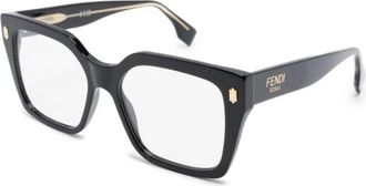 Fendi Roma Optical Frame - Dames - Brillen - Zwart - 53 MM - Accessoires