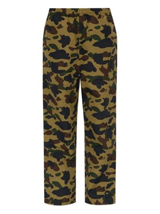 A Bathing Ape Pantaloni con stampa camouflage - Verde