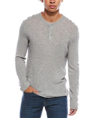 Amicale Cashmere Henley Cashmere Sweater