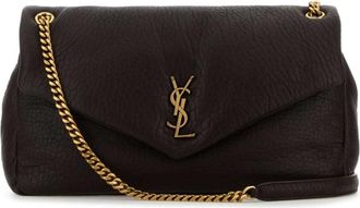Saint Laurent Dark Brown Calypso Large Shoulder Bag
