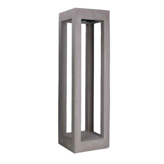 Forlight Box - Baliza Exterior Led Para Jard&iacute;n Y Terraza De Cemento Natural De 70cm Alto. Luz Led Blanco Neutro De 4000k Con Potencia De 5.8w Y 115lm. Impermea