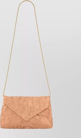Dries Van Noten chain strap textured shoulder bag design