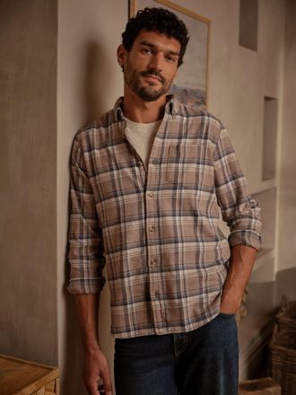 Fat Face FatFace Oaklyn Dark Natural Long Sleeve Check Shirt