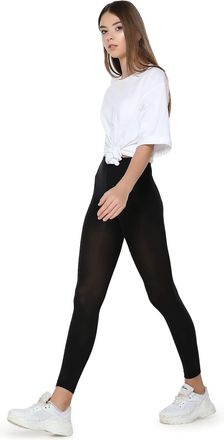 Penti Micro Tights Leggings High Waist Shaper Matt Opaque Skinny Stretchy 80 Den | Black | 2 Size (2-3)