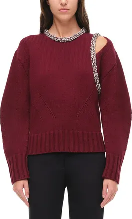 SIMKHAI Monroe Wool & Cashmere-Blend Pullover