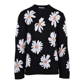Moschino Round-neck Knitwear, male, Black, Size: M Maglione Girocollo