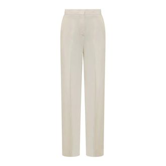 Semicouture Trousers - female - Semicouture - Straight Trousers - Beige - M - Trousers