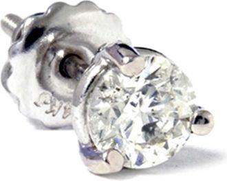 Pompeii3 1/2ct Martini Diamond Stud 14K White Gold