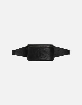 Dolce & Gabbana Mens DG Embossed Waistbag Black - Size: 0
