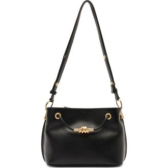 Arezzo Small Daphne Leather Crossbody Bag in Black at Nordstrom