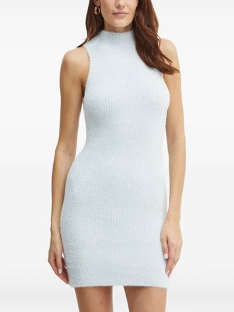 Guess Co Midi-jurk met hoge hals - Blauw