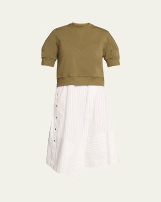 3.1 Phillip Lim French-Terry Combo Dress