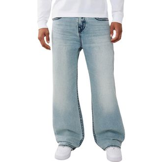 True Religion Vinny Super T Ultra Baggy Jeans in Artic Whisper Light Wash at Nordstrom, Size 40