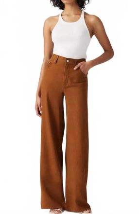 Levi's Straight Baggy Straight Linen Pants In Sorrel Horse Linen