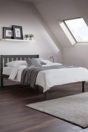 Julian Bowen Luna Bed in Dark Grey | Size: Double