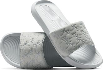Nike Womens Victori One Slides in Grey | HQ7022-011
