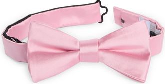 Nordstrom Rack Satin Solid Bow Tie in Light Pink at Nordstrom Rack