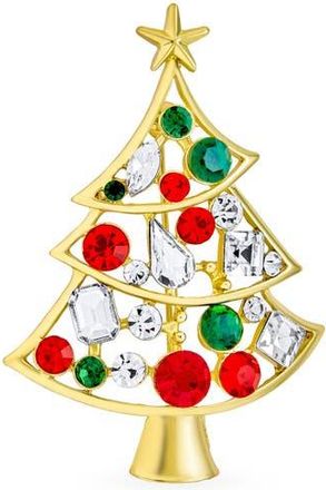Bling Jewelry Christmas Tree Pin in Gold-Tone at Nordstrom Rack