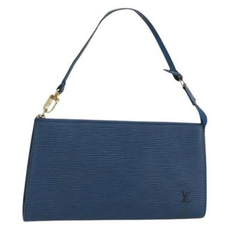 Louis Vuitton Pre-owned Shoulder Bags, female, Blue, Size: ONE SIZE Pre-owned Accessory Pouch