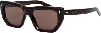 Gucci Gg1520S Zonnebril - Dames - Accessoires - Bruin - Maat: 53 MM