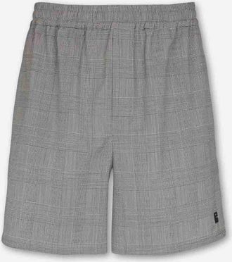 Balmain Wide Leg Satin Bermuda Shorts