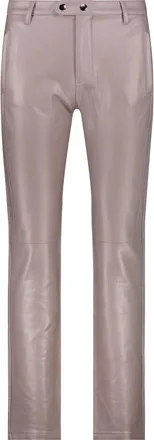 Monari Broeken, Dames, Roze, M, Katoen, Elegante Straight Leg Hose