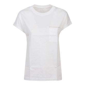 Eleventy T-Shirts, female, White, Size: XS T-Shirt Jersey