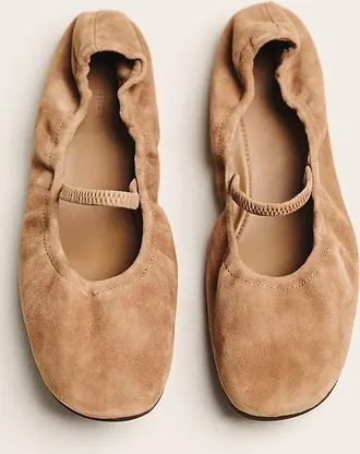 Reformation Buffy Ruched Ballet Flats