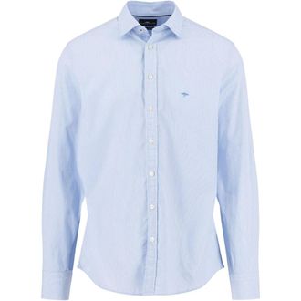 Fynch-Hatton Heren, Overhemden, Blauw, Maat: XL