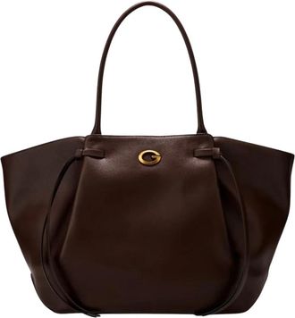 Guess Allegra Girlfriend Tote - Dames - Shoppers - Bruin - ONE Size - Leer - Tassen