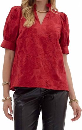 Entro Maeva Floral Embroidered Top