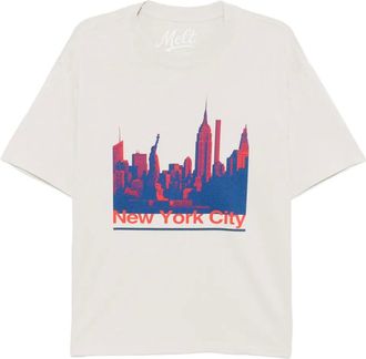 Melt T-shirt con grafica - Toni neutri