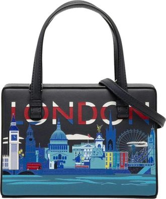 Loewe Pre-owned London Cityscape Top Handle Bag - Dames - Vintage Handtas - Blauw - ONE Size - Vintage