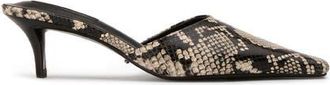Tony Bianco Zubi Kitten Heel Mule in Ecru Snake at Nordstrom, Size 7.5