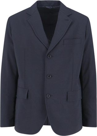 Aspesi Single-Breasted Blazer - Navy Blue