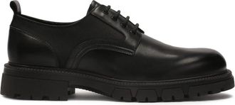Kazar Casual zwarte halfschoenen gemaakt van gecombineerde materialen - Heren - Veterschoenen - Zwart - 44 EU - Leer - Schoenen