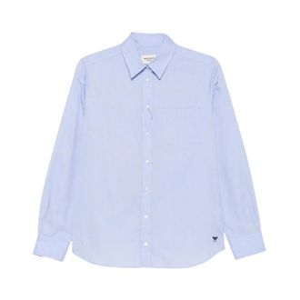 Max Mara Camisa Oxford de Algodon - Blouses & Shirts - Mujer - Azul - XS