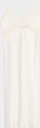 Natori Peony Glamour Lace-Trim Nightgown