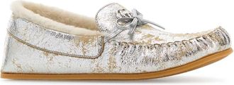 Gucci Womens Upper Moccasin Silver Lamb