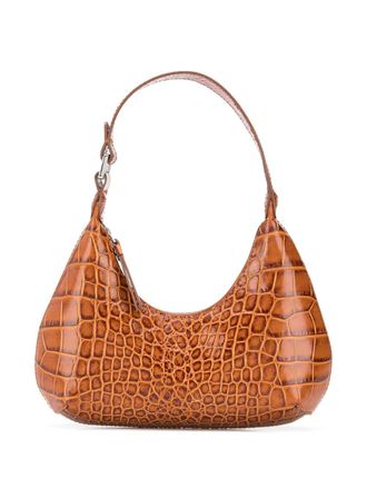 by FAR crocodile-effect shoulder bag - women - Leather - One Size - Brown
