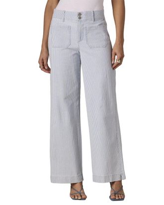 Wit & Wisdom Wit & Wisdom Powder Blue Emma High Rise Patch Pocket Wide Leg Jean
