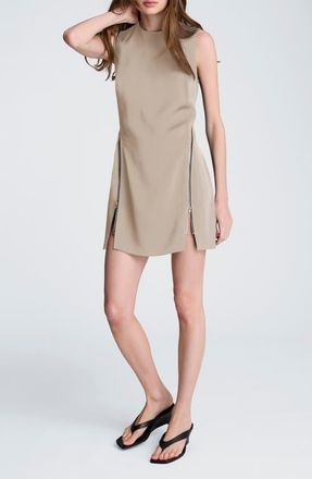 Kenneth Cole Zip Sheath Minidress in Burlap at Nordstrom, Size 14