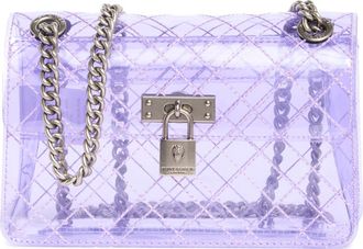 Kurt Geiger Mini Brixton Vinyl Convertible Shoulder Bag in Light/Pastel Purple at Nordstrom Rack