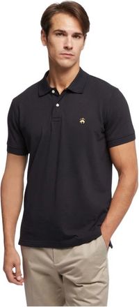 Brooks Brothers Slim-fit Short Sleeves Pique Polo Shirt - Heren - Polos - Zwart - XS - Katoen - Tops